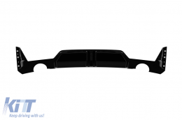 M Performance Design Design diffuser suitable for rear M bumper of BMW 3 Series G20 after 2022 -o---o-, black lacquer - ABBMRA6011639