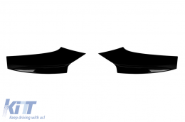 M Performance Design Design spoiler suitable for front M bumper for BMW 5 Series F10, F11 2010-2017, black lacquer-image-6155681