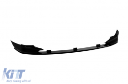 M Performance Design spoiler BMW 5-ös E60/E61 2003-2010 M tech első lökhárítóhóz, fekete lakk-image-6159963