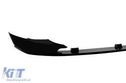 M Performance Design spoiler BMW 5-ös E60/E61 2003-2010 M tech első lökhárítóhóz, fekete lakk-image-6159964