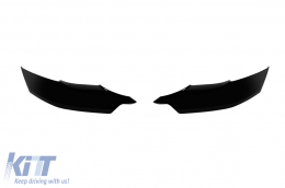 M Performance Design spoiler BMW 5-ös E60/E61 2003-2010 M tech első lökhárítóhóz, fekete lakk-image-6159967