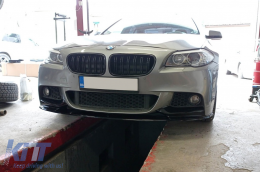M Performance Design spoiler BMW 5-ös F10, F11 2010-2017 első M lökhárítóhoz, fekete lakk-image-6261111