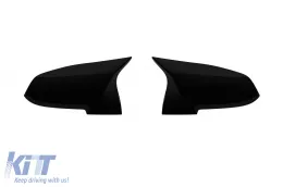 image-79-M-style mirror caps suitable for BMW 1 Series F20, 2 Series F22, 3 Series F30, 3 Series GT F34, 4 Series F32, F33, F36, i3, X1 E84, gloss black