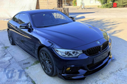 M-style mirror caps suitable for BMW 1 Series F20, 2 Series F22, 3 Series F30, 3 Series GT F34, 4 Series F32, F33, F36, i3, X1 E84, gloss black-image-6237084