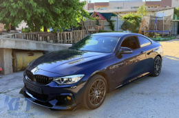 M-style mirror caps suitable for BMW 1 Series F20, 2 Series F22, 3 Series F30, 3 Series GT F34, 4 Series F32, F33, F36, i3, X1 E84, gloss black-image-6237085