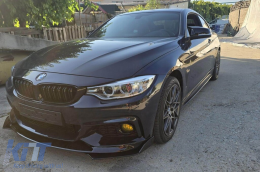 M-style mirror caps suitable for BMW 1 Series F20, 2 Series F22, 3 Series F30, 3 Series GT F34, 4 Series F32, F33, F36, i3, X1 E84, gloss black-image-6237086