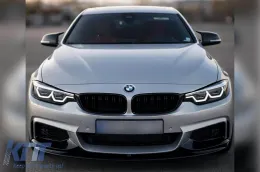 M-style mirror caps suitable for BMW 1 Series F20, 2 Series F22, 3 Series F30, 3 Series GT F34, 4 Series F32, F33, F36, i3, X1 E84, gloss black-image-6237088