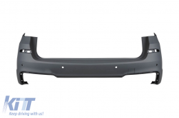 M tech package suitable for BMW X3 F25 2014-2017 with single cutout for dual exhaust tip --oo----- and LED headlights-image-6151288