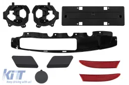 M-Tech-Paket geeignet für BMW X3 F25 2014-2017 mit doppeltem Auslass für doppelte Auspuffendrohre --oo--oo- und LED-Scheinwerfer-image-6151309