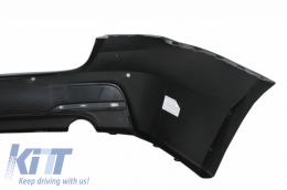 Задна Броня M-Technik Дизайн Diffuser Piano Black Valance Спойлер Ляво Double Outlet подходящ за BMW 3 Series F31 2011+-image-6030227