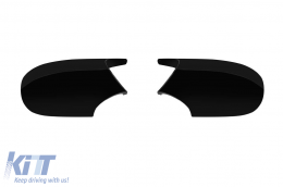 M-type mirror caps suitable for BMW 1 Series E87 2009-2011, E82, E88 2010-2013, 3 Series E90 sedan, E91 touring 2009-2011, E92 coupe, E93 convertible 2010-2013, black lacquer