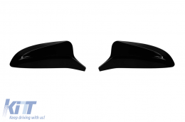 M-type mirror caps suitable for BMW X5 E70 2007-2013, X6 E71 2008-2014, black lacquer - ABMCB6020866
