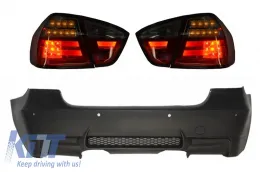 image-53-Задна Броня M3 Дизайн с PDC LED Задни светлини Червен/ дим подходящ за BMW 3 Series E90 2005-2008
