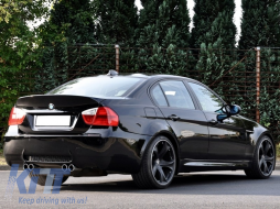 Задна Броня M3 Дизайн без PDC LED Задни светлини дим подходящи за BMW 3 Series E90 2005-2008-image-6021349