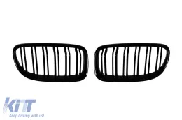 image-33-M3 type double slats kidney grilles, black lacquer suitable for BMW 3 Series E90 sedan, E91 touring 2008-2012