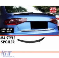 M4 type spoiler suitable for Audi A4 B8 2009-2015 black piano finish - PESA6026965