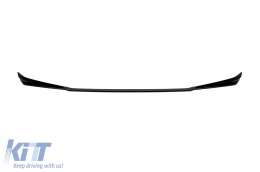 M5 CS type spoiler suitable for front M5 bumper of BMW 5 Series G30 LCI 2021-2023, black lacquer-image-6261185