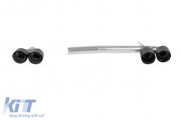 image-0-M5 style black exhaust tips set suitable for BMW 5 Series F10, F11 2010-2017