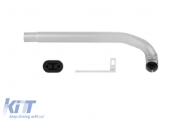 M5 style chrome exhaust tips set suitable for BMW 5 Series F10, F11 2010-2017-image-6139326