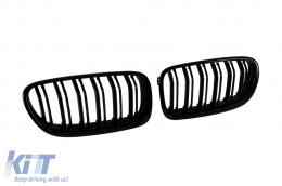 M5 típusú dupla rácsos vese fekete lakk színben BMW 5-ös F10 sedan, F11 touring 2010-2017 modellekhez-image-6145843