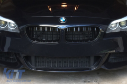M5 típusú dupla rácsos vese fekete lakk színben BMW 5-ös F10 sedan, F11 touring 2010-2017 modellekhez-image-6145846