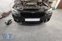 M5 típusú dupla rácsos vese fekete lakk színben BMW 5-ös F10 sedan, F11 touring 2010-2017 modellekhez-image-6145847