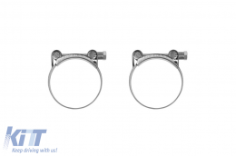 M5 type exhaust tips suitable for BMW 5 Series E60, E61, F10, F11 chrome-image-6155577