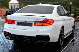M5 type trunk spoiler suitable for BMW 5 Series G30 after 2017, unpainted-image-6227835