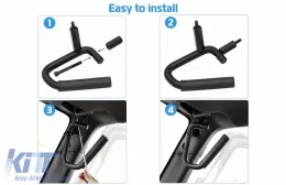 Manijas delanteras y traseras para Jeep Wrangler III SUV JK 2007-2017 Negro-image-6091145
