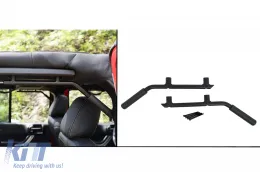 Manijas delanteras y traseras para Jeep Wrangler III SUV JK 2007-2017 Negro-image-6091151