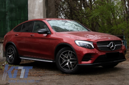 Marchepieds Marches latérales Pour Mercedes Classe GLC X253 2015+ GLC Coupé C253 2016+-image-6090561