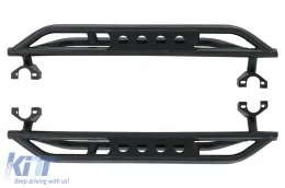 image-56-Marchepieds Nerf Bars pour Jeep Wrangler Rubicon JK 07-17 2 Portes Fer