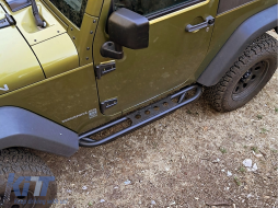 Marchepieds Nerf Bars pour Jeep Wrangler Rubicon JK 07-17 2 Portes Fer-image-6114184