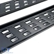 Marches latérales noires adaptées pour Ford Ranger T6 T7 T8 12-23-image-6204316