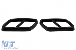Marmitta Punte Cornici per Mercedes Classe C W206 S206 Sport Line 2021+ Nero lucido-image-6091425