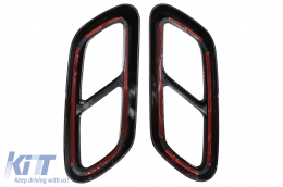 Marmitta Punte Cornici per Mercedes Classe C W206 S206 Sport Line 2021+ Nero lucido-image-6091427