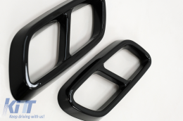 Marmitta Punte Cornici per Mercedes Classe C W206 S206 Sport Line 2021+ Nero lucido-image-6091428