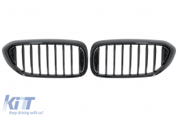 Máskes Nefrón gia BMW Seirá 5 G30 G31 Sedan Touring 2017-2020 Piano Black-image-6114579