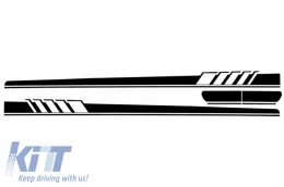 Matrica szett, oldalsó, motorháztető és csomagtartó, matt fekete, MERCEDES C205 Coupe A205 Cabriolet (2014-től), A45 Design Edition 1-image-6036482