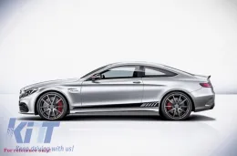 Matrica szett, oldalsó, motorháztető és csomagtartó, matt fekete, MERCEDES C205 Coupe A205 Cabriolet (2014-től), A45 Design Edition 1-image-6036485
