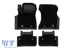 Mats de goma y alfombra 2 en 1 adecuados para Audi Q5 después de 2016, Q5 Sportback después de 2020, juego de 4 piezas, color negro de la serie Frogum 5D Race Rock-image-6232581