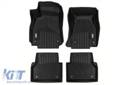 image-22-Mats de goma y alfombra 2 en 1 adecuados para Audi A6 C8 después de 2018 de la serie Frogum 5D Race Rock, juego de 4 piezas, color negro