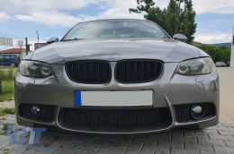 Matt fekete M3 stílusú hűtőrács BMW 3-as E92 coupe, E93 kabrió 2006-2009-image-6143334