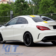 Matt sárga motorháztető és csomagtartó matrica fólia készlet Mercedes Benz CLA W117 C117 X117 (2013-2016) A-osztály W176 (2012-től) 45 AMG Design Edition 1-image-6033913