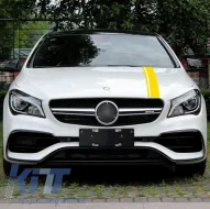 Matt sárga motorháztető és csomagtartó matrica fólia készlet Mercedes Benz CLA W117 C117 X117 (2013-2016) A-osztály W176 (2012-től) 45 AMG Design Edition 1-image-6033914