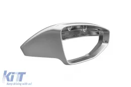 Matte graue RS-Typ Spiegelkappen geeignet für Standardspiegel an Audi A6 2019-2021, A7 2019-2021, A8 2018-2021-image-6163538