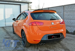 image-1-Max Cap Spoiler für Leon Mk2 FL Cupra Piano Schwarz Vakuum Kunststoff / 2009-2012