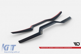 Maxton Design add-on for sun visor suitable for BMW X6 G06 after 2019, black lacquer-image-6236394