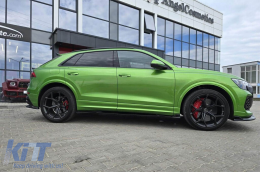 Maxton Design additives suitable for Audi RSQ8 side skirts after 2023, black lacquer-image-6235890