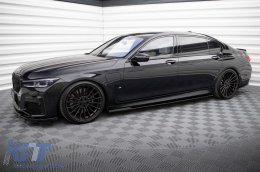 Maxton Design additives suitable for BMW 7 Series G12 with M package long wheelbase after 2015, black lacquer-image-6236232